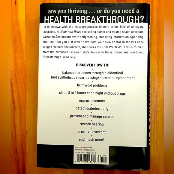 Suzanne Somers Breakthrough Eight Steps to Wellness - Picture 2 of 2